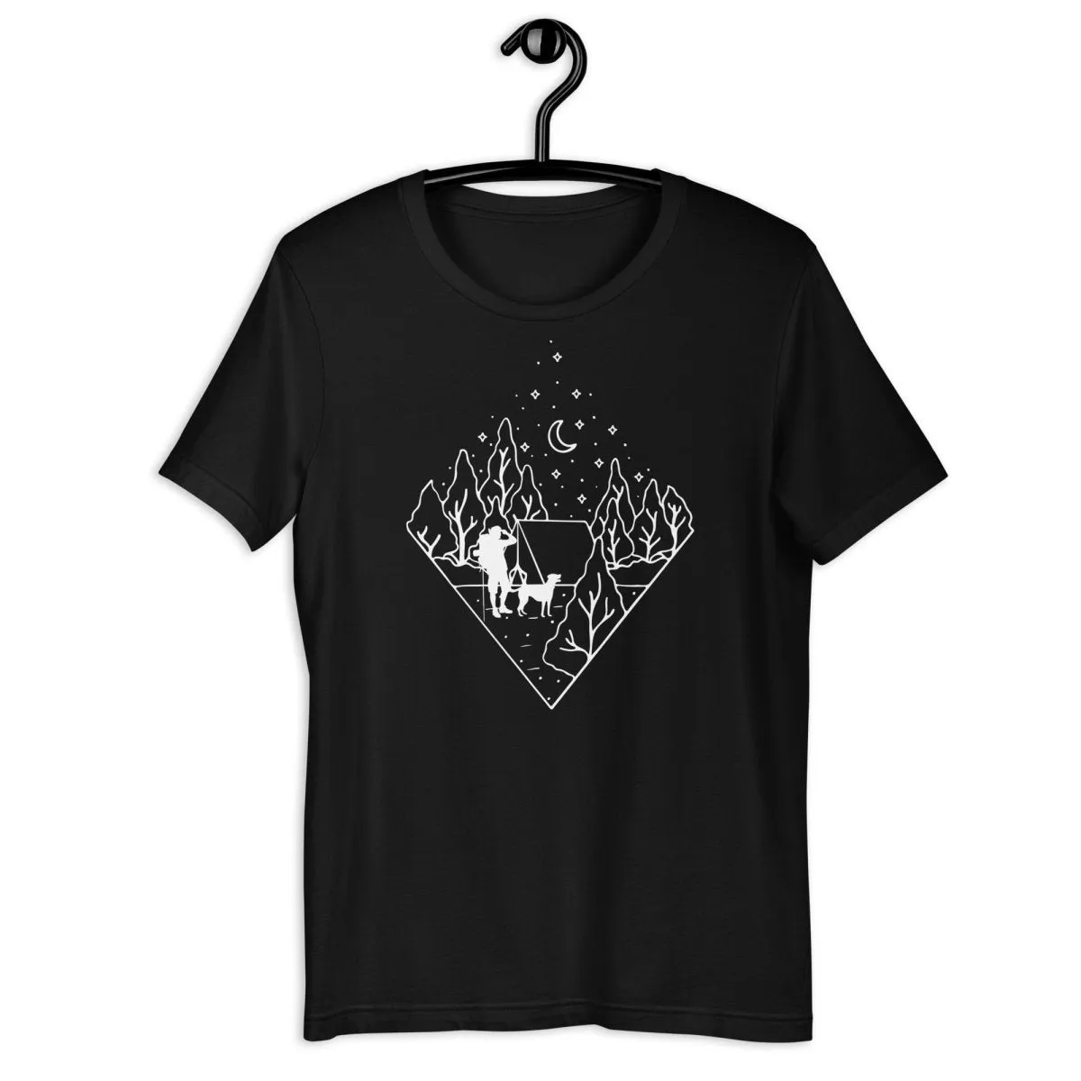 Dog Dad Camping T-Shirt