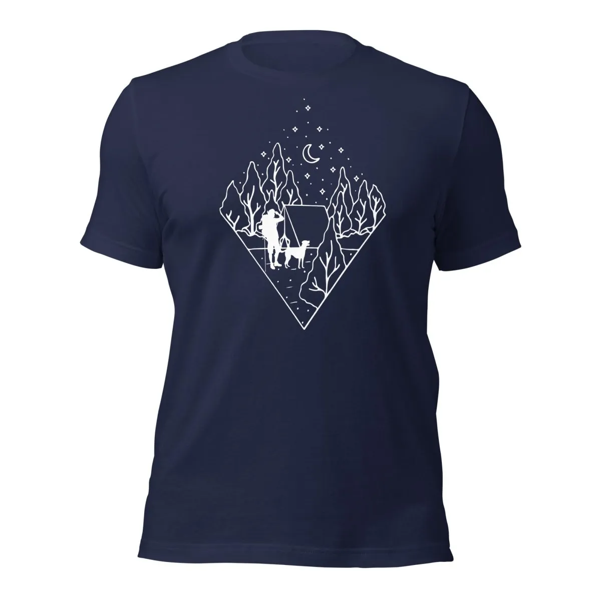 Dog Dad Camping T-Shirt