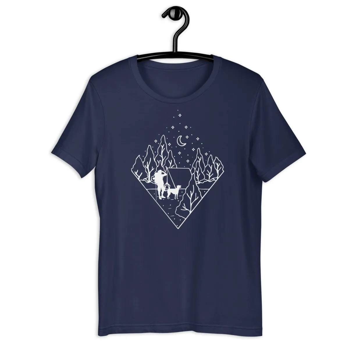 Dog Dad Camping T-Shirt