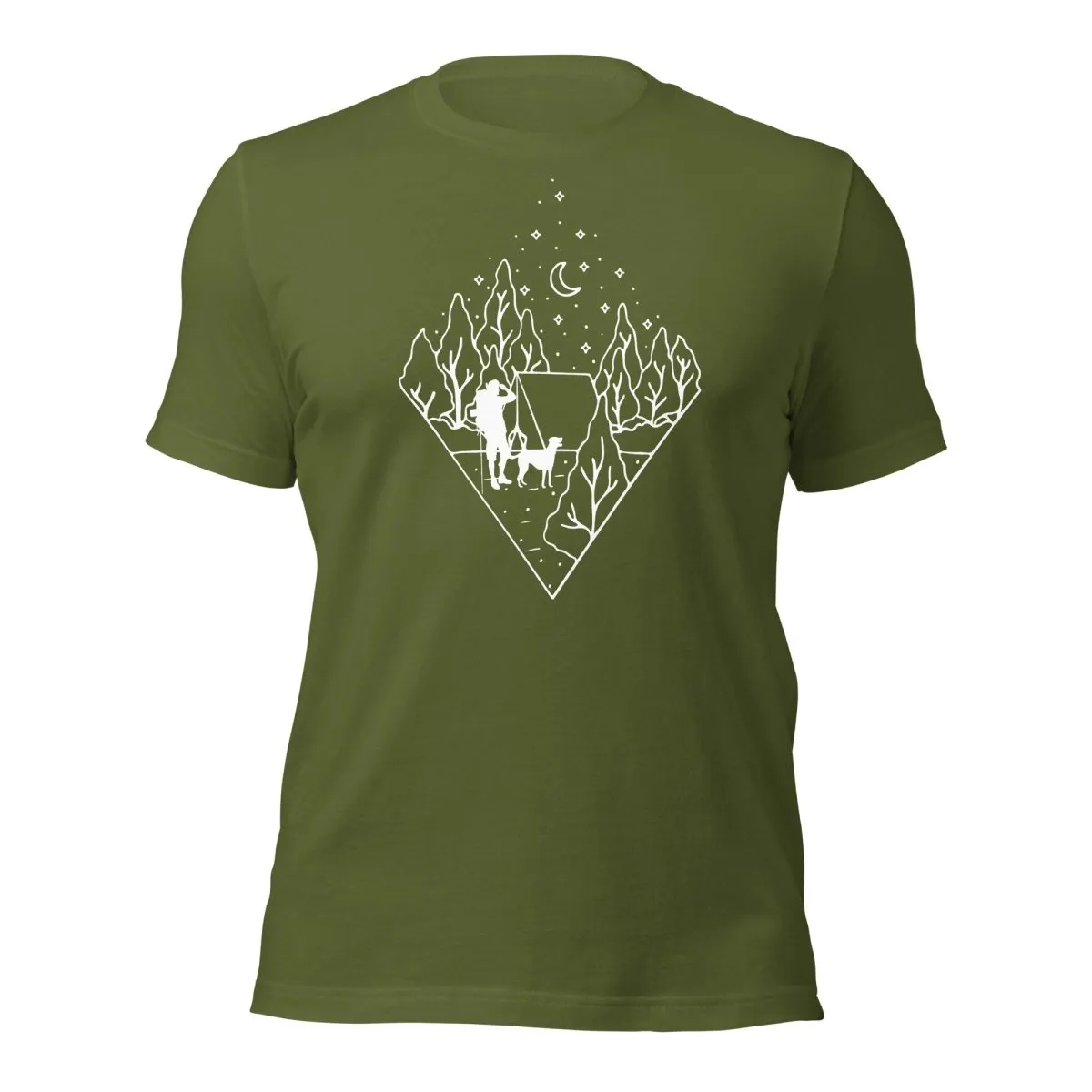 Dog Dad Camping T-Shirt