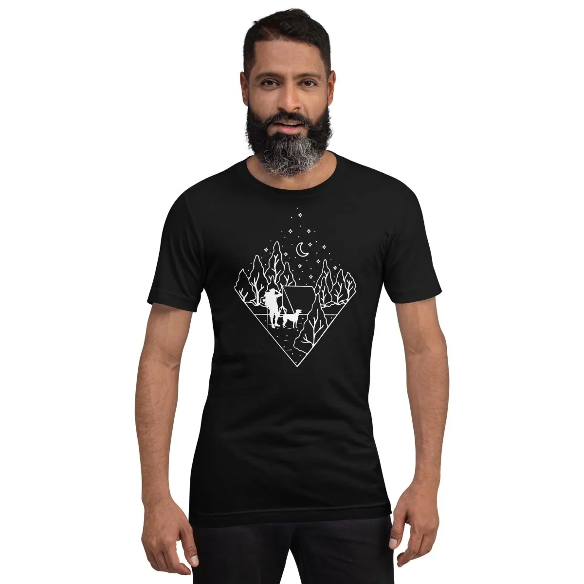 Dog Dad Camping T-Shirt
