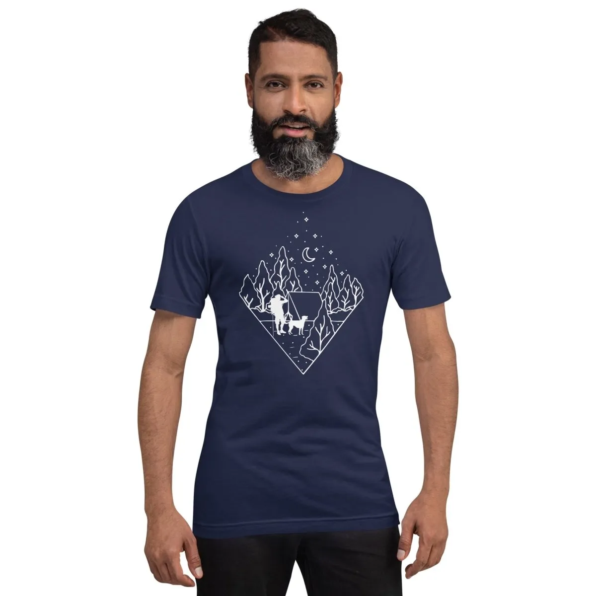 Dog Dad Camping T-Shirt