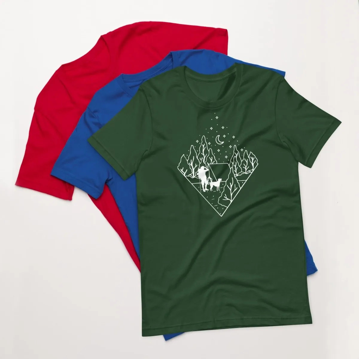 Dog Dad Camping T-Shirt