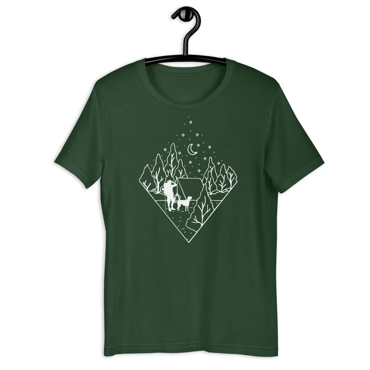Dog Dad Camping T-Shirt