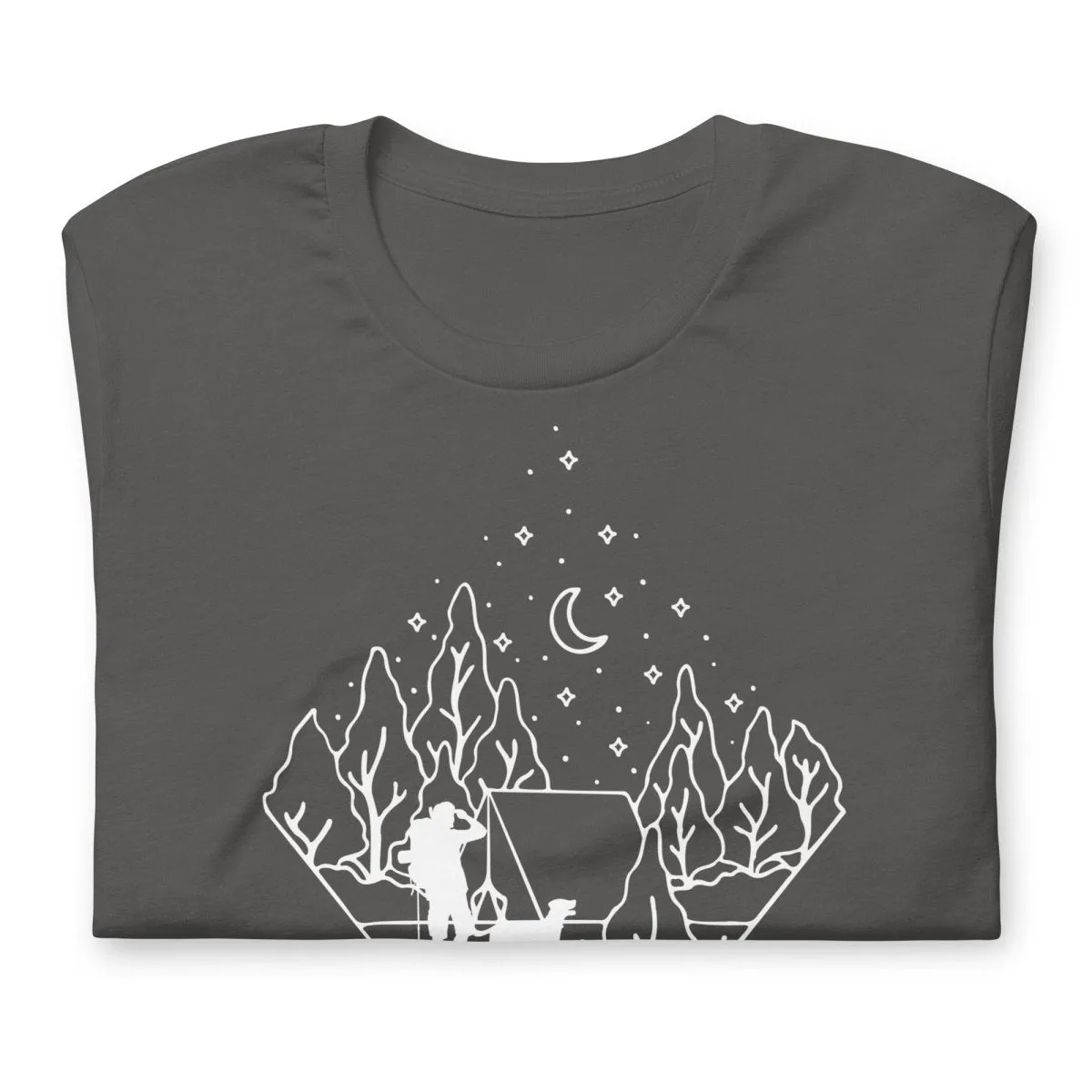 Dog Dad Camping T-Shirt