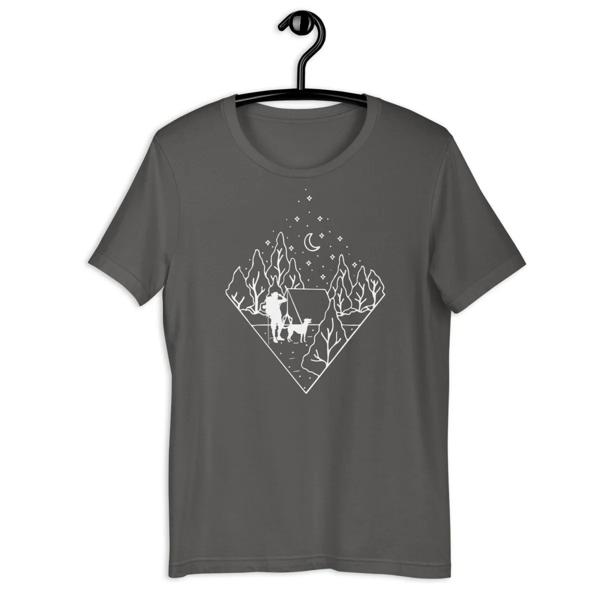 Dog Dad Camping T-Shirt