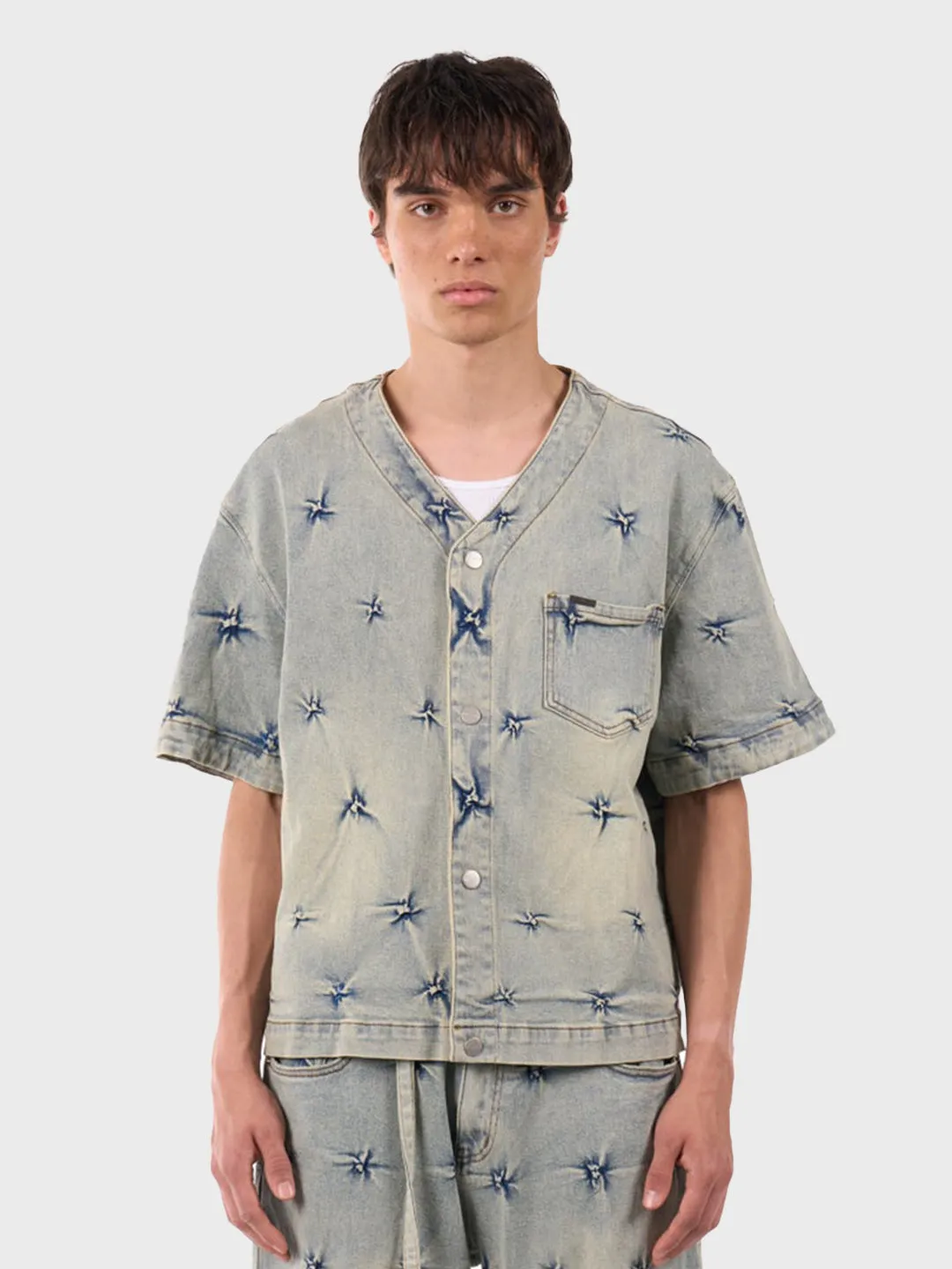 Don't Waste Culture Alois Denim Shirt | Pale