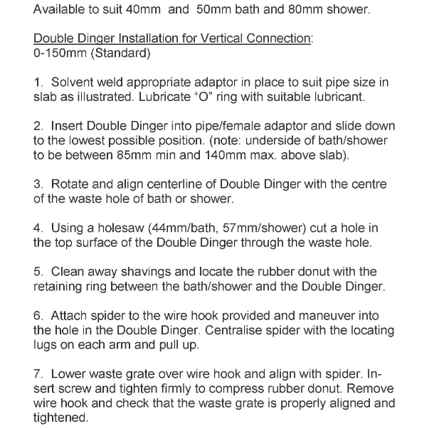 Double Dinger – The Easy Solution for Plumbing Misalignment 40mm