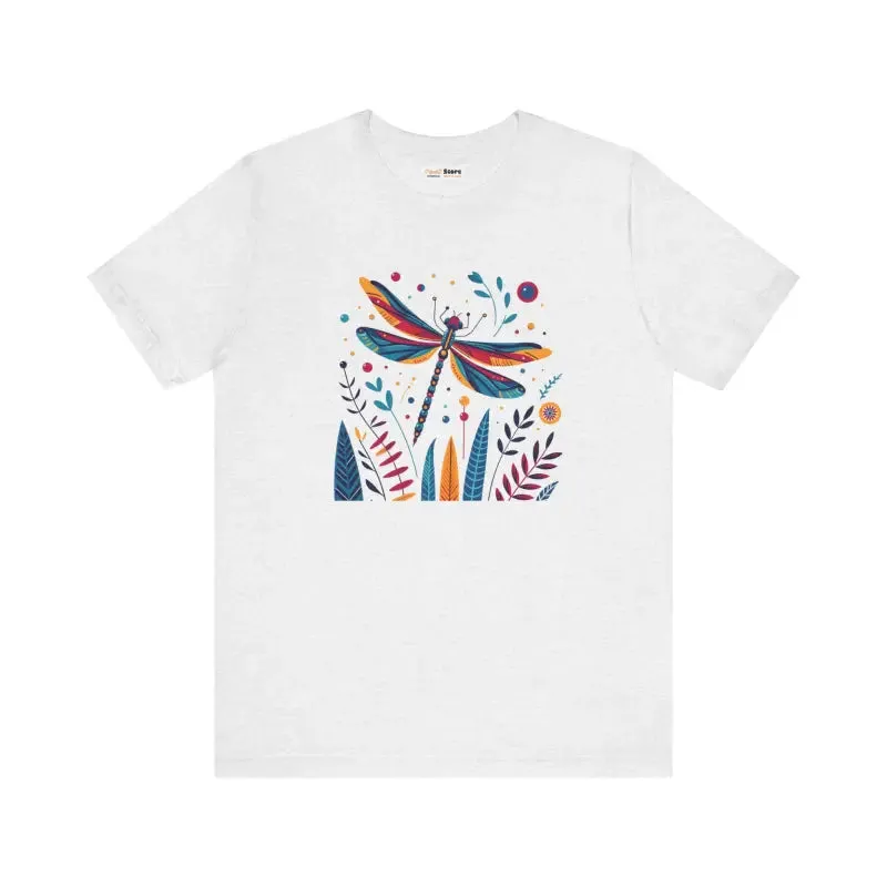 Dragonfly Nature Fusion Unisex Jersey Short Tee
