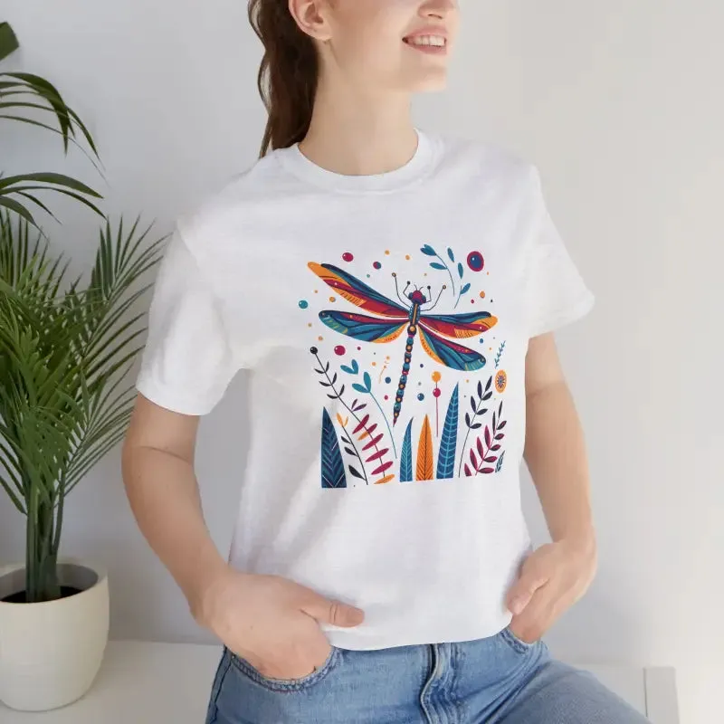 Dragonfly Nature Fusion Unisex Jersey Short Tee