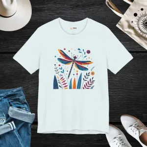 Dragonfly Nature Fusion Unisex Jersey Short Tee