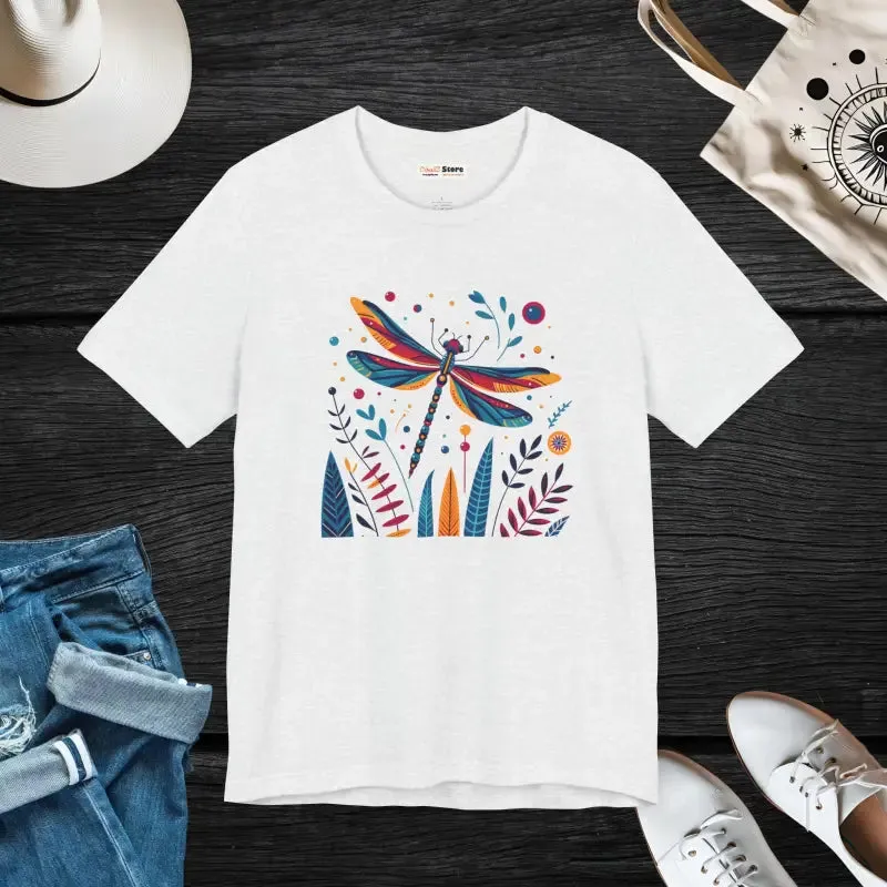Dragonfly Nature Fusion Unisex Jersey Short Tee