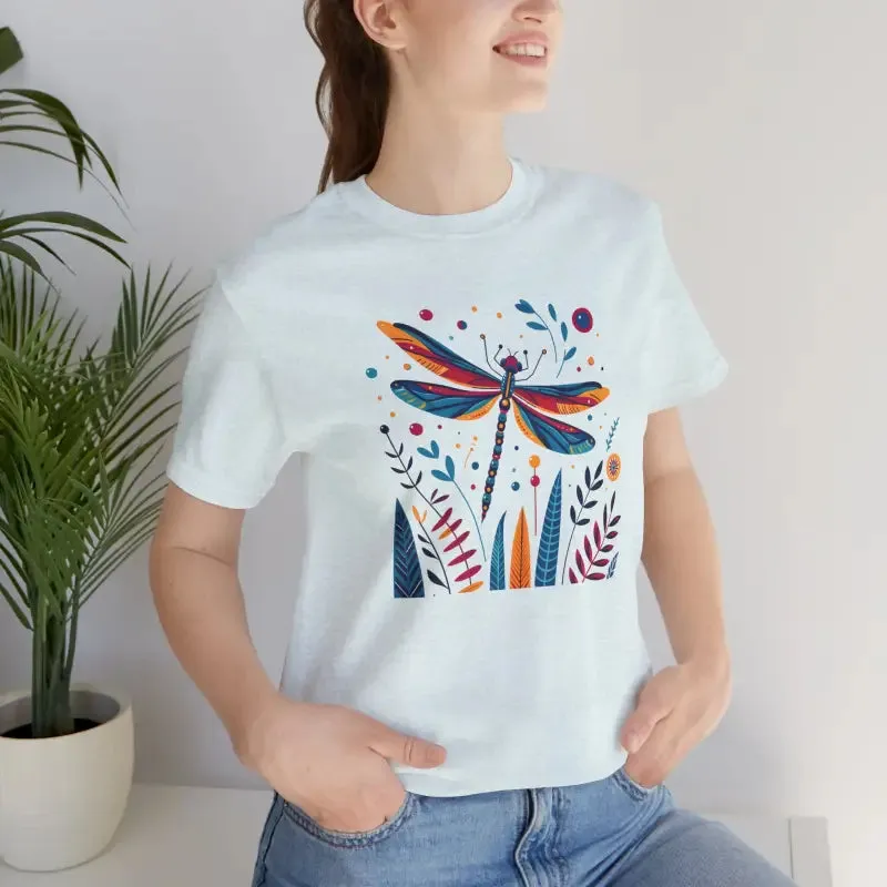Dragonfly Nature Fusion Unisex Jersey Short Tee