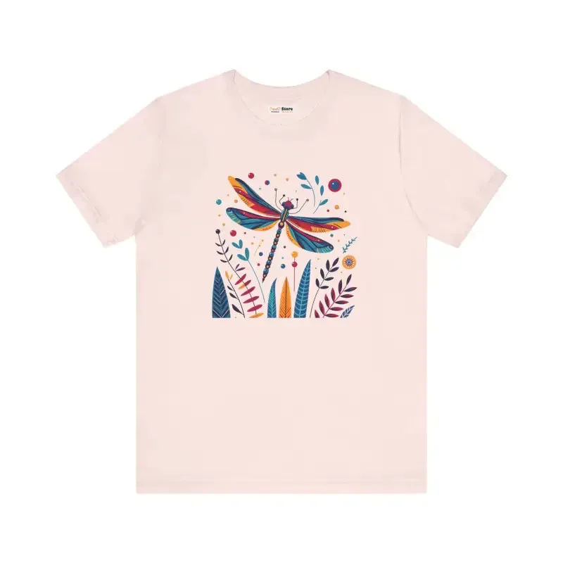 Dragonfly Nature Fusion Unisex Jersey Short Tee