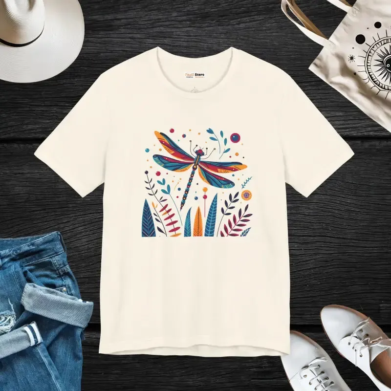 Dragonfly Nature Fusion Unisex Jersey Short Tee