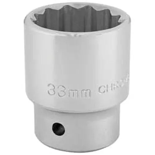 Draper 16700 12 Point Socket, 3/4" Sq. Dr., 33Mm Dr-16700