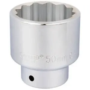 Draper 16707 12 Point Socket, 3/4" Sq. Dr., 50Mm Dr-16707