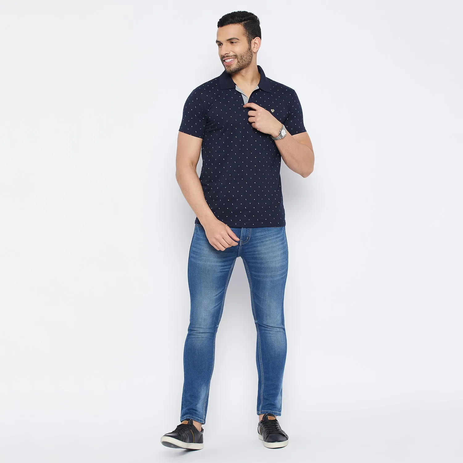 Duke Stardust Men Half Sleeve Cotton T-shirt (4040F)