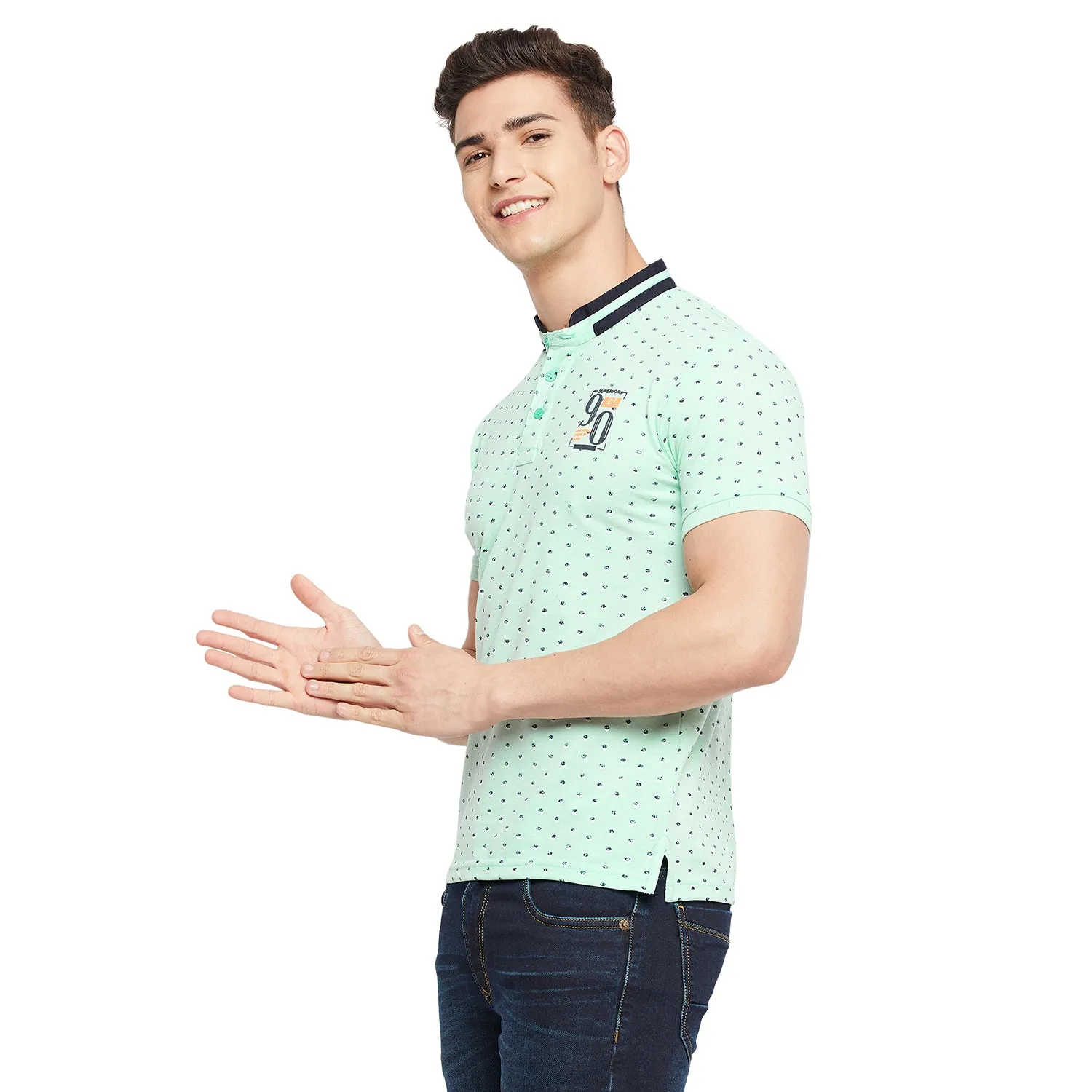 Duke Stardust Men Half Sleeve Cotton T-Shirt (LF5199)