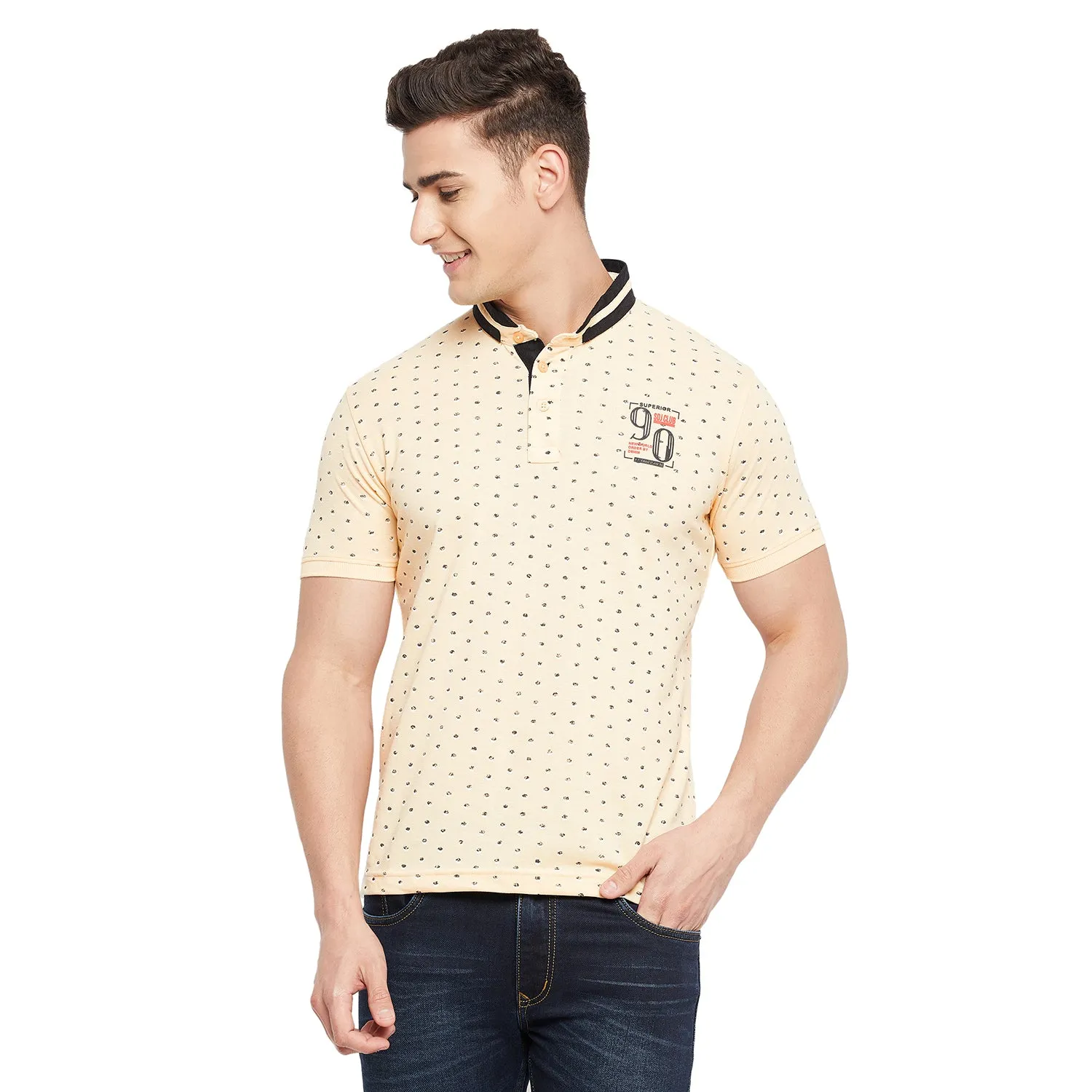 Duke Stardust Men Half Sleeve Cotton T-Shirt (LF5199)