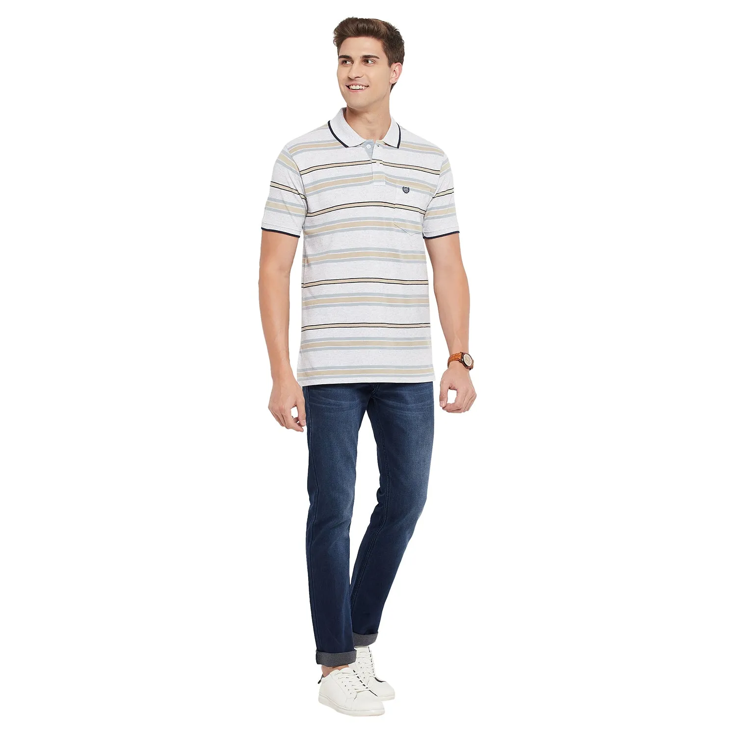Duke Stardust Men Half Sleeve Cotton T-Shirt (LF5228)