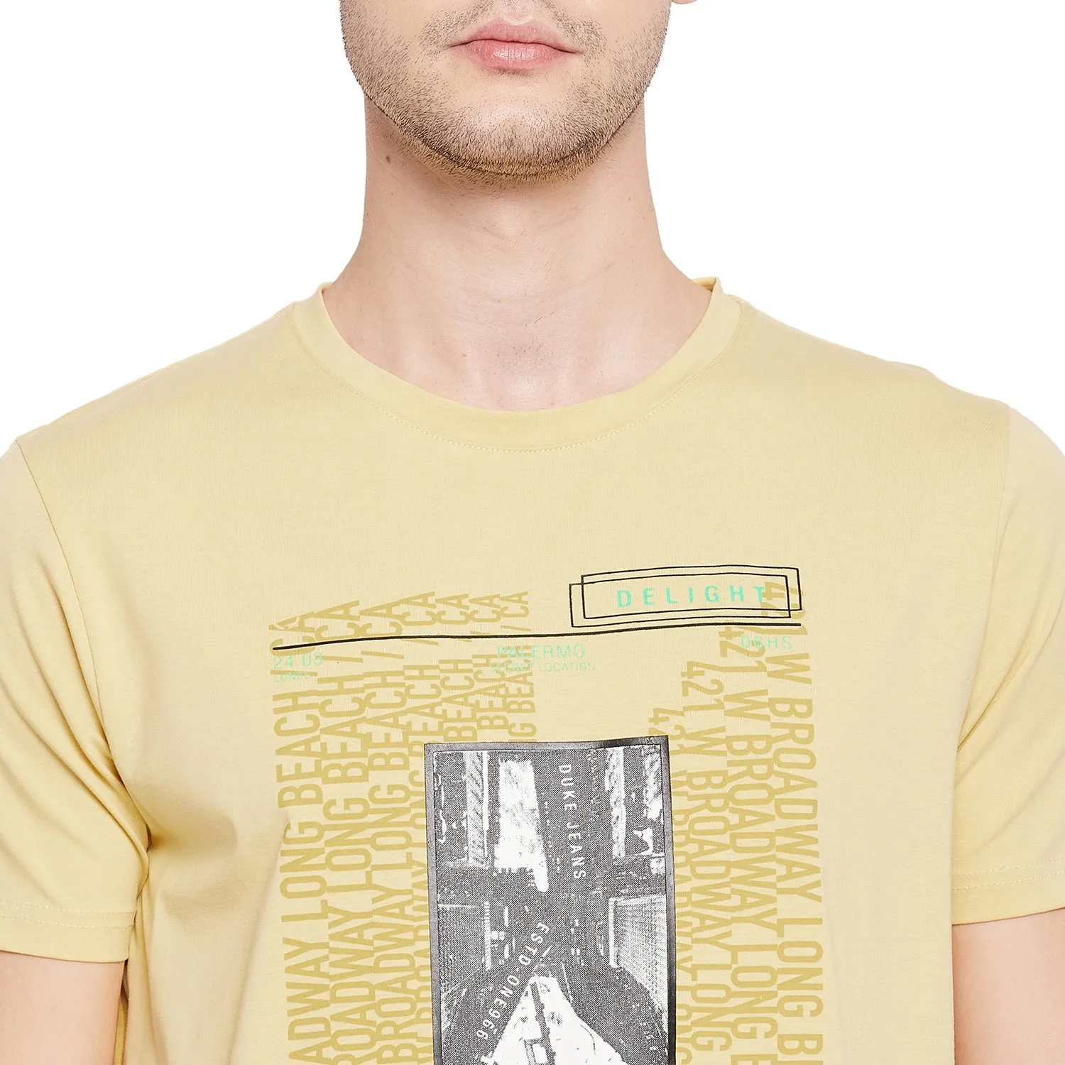 Duke Stardust Men Half Sleeve Cotton T-shirt (LF5285)