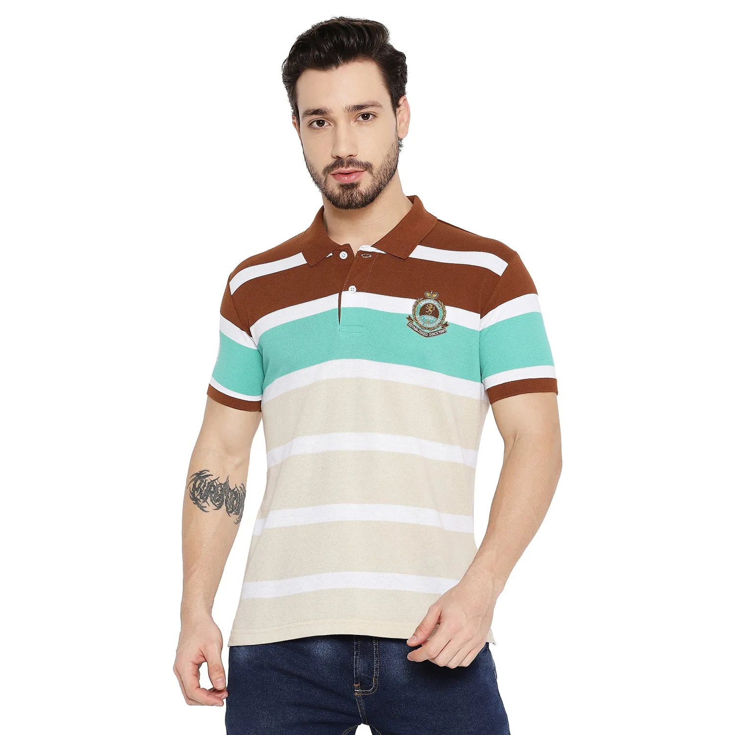 Duke Stardust Men Half Sleeve Cotton T-shirt (LF5420)