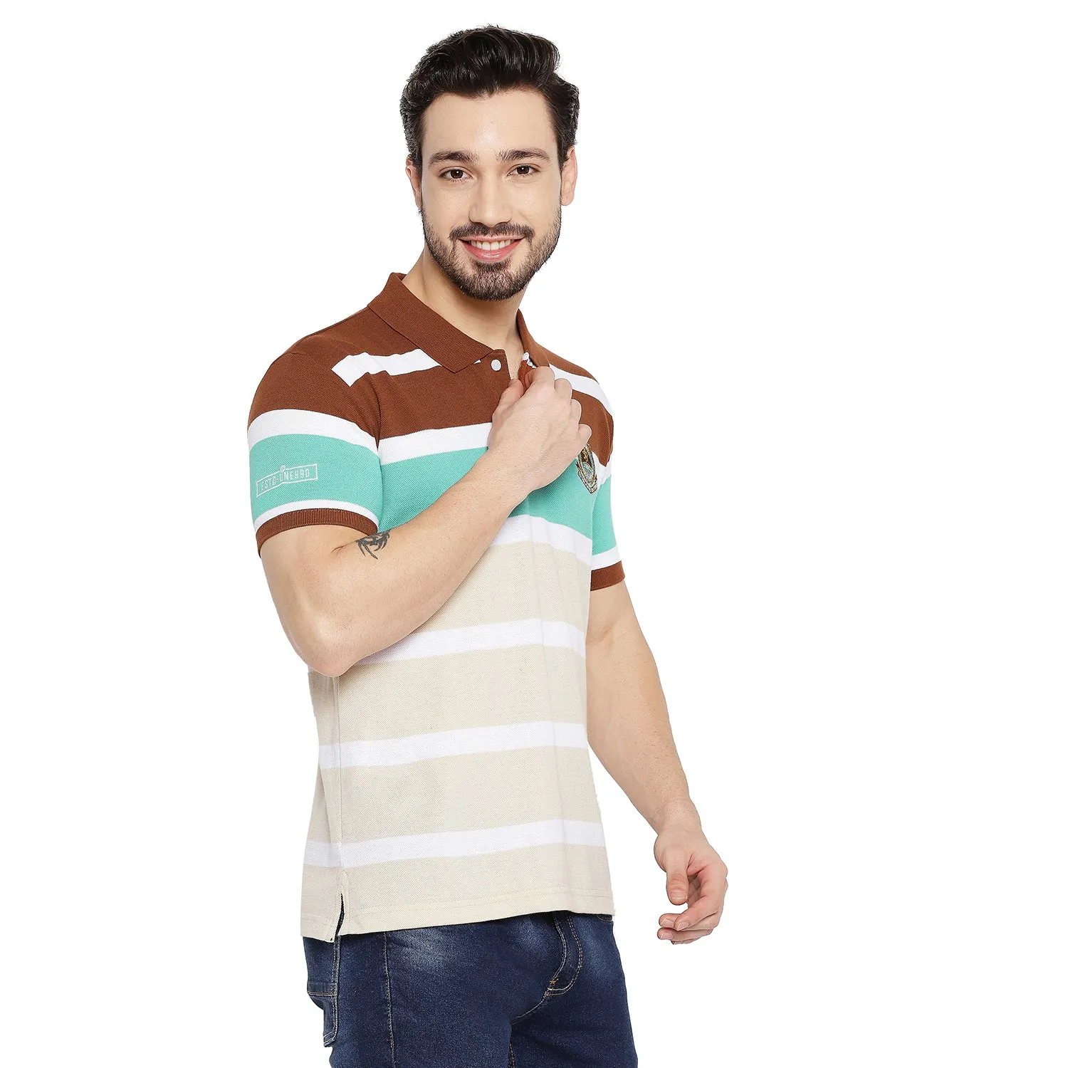 Duke Stardust Men Half Sleeve Cotton T-shirt (LF5420)