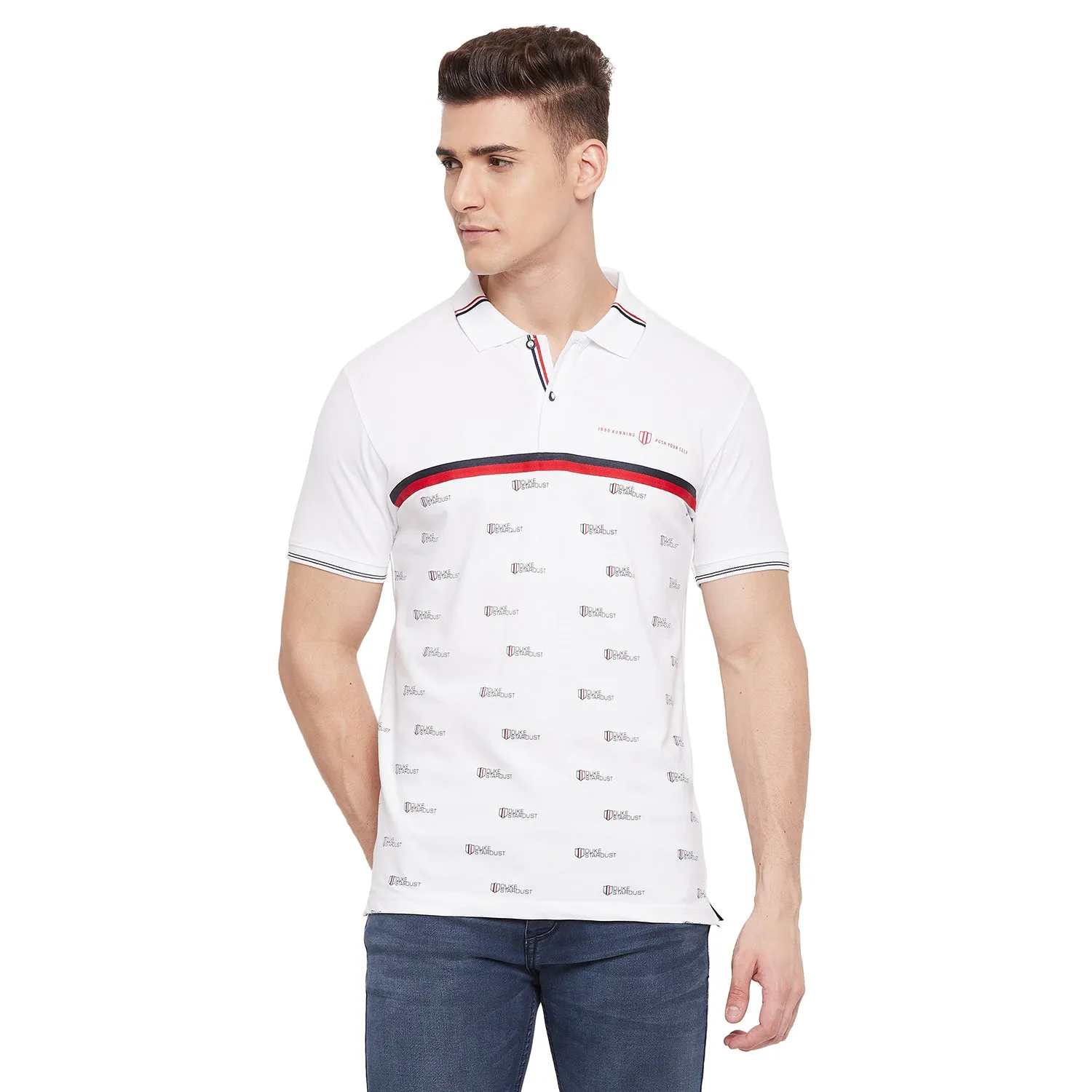Duke Stardust Men Half Sleeve Cotton T-shirt (LF5493)