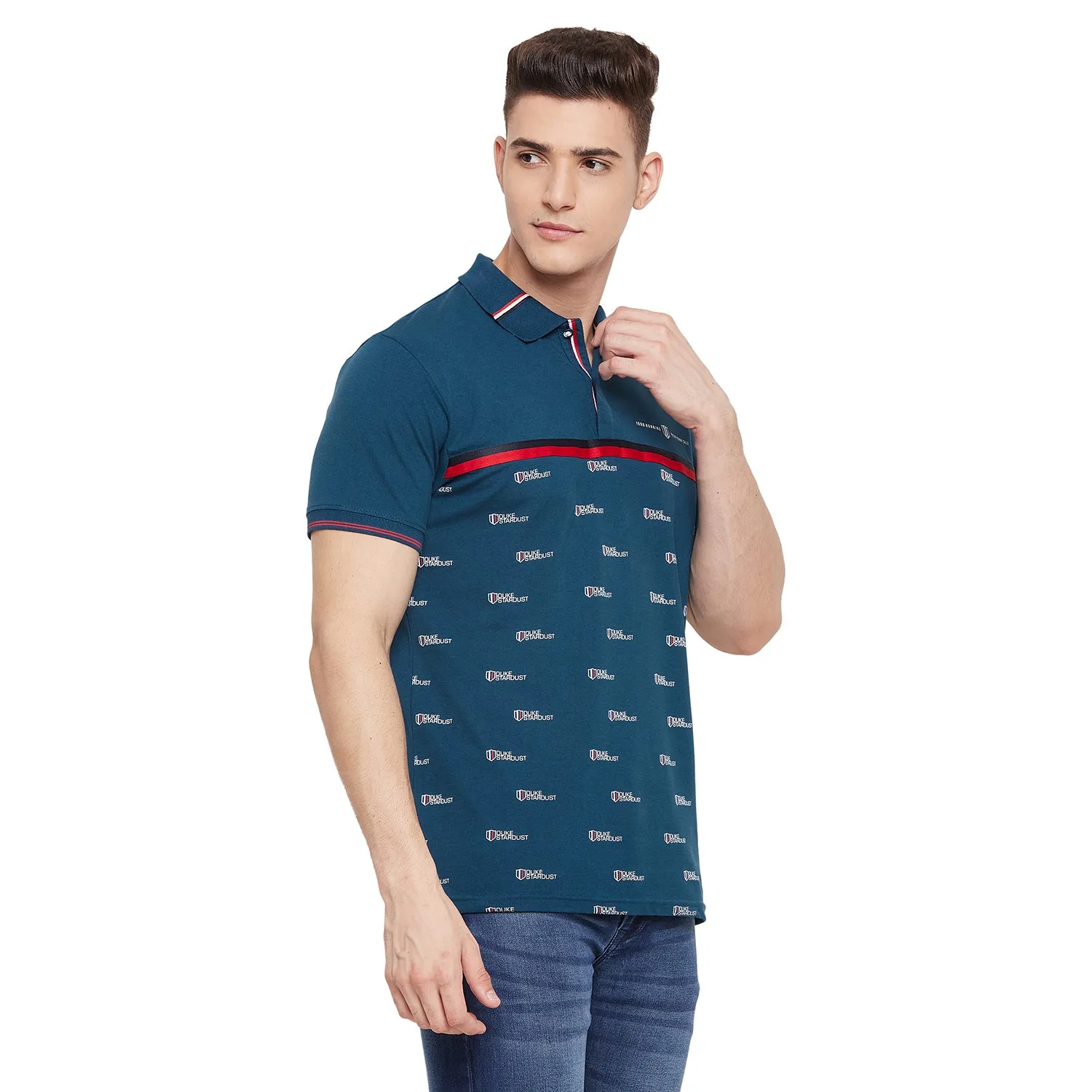 Duke Stardust Men Half Sleeve Cotton T-shirt (LF5493)