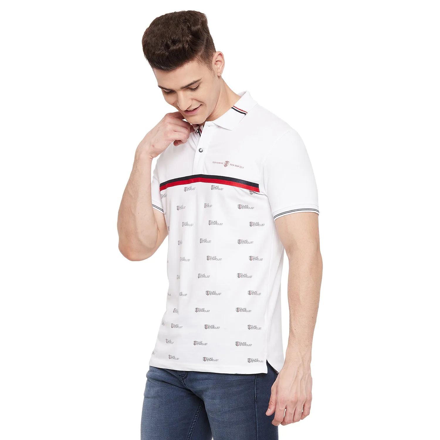 Duke Stardust Men Half Sleeve Cotton T-shirt (LF5493)