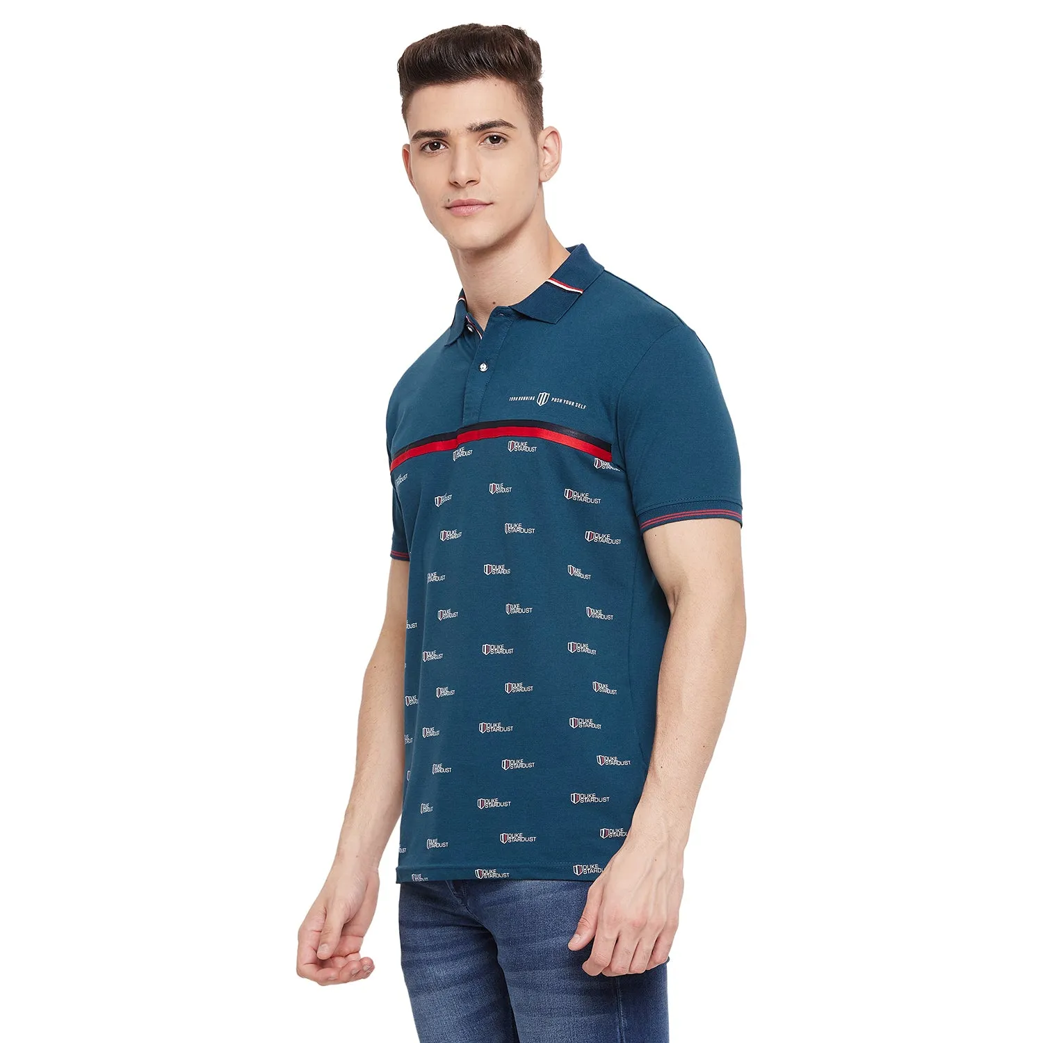 Duke Stardust Men Half Sleeve Cotton T-shirt (LF5493)