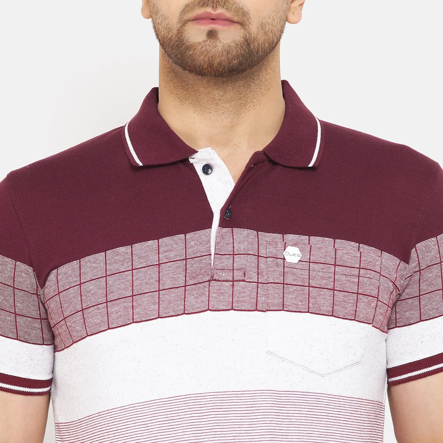 Duke Stardust Men Half Sleeve Cotton T-shirt (LF5716)