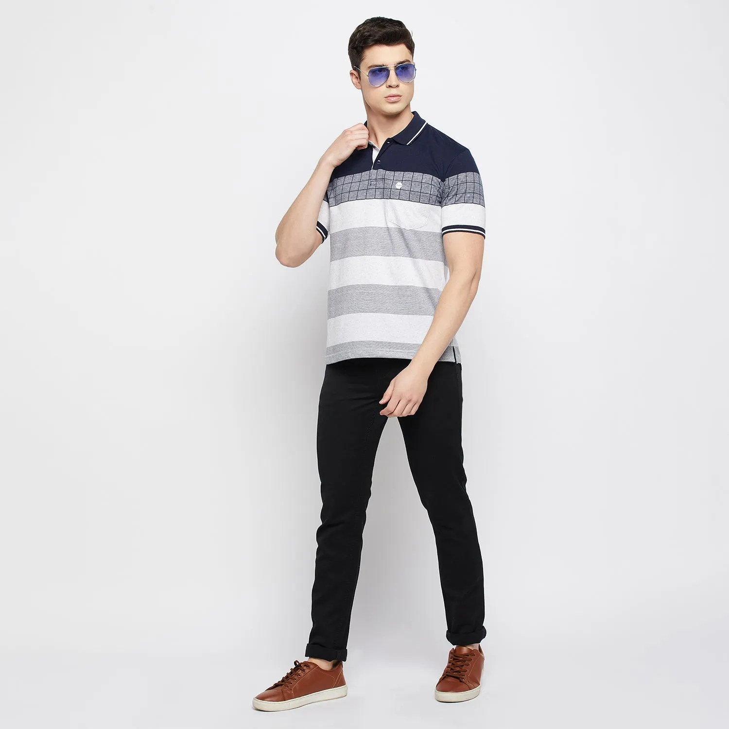 Duke Stardust Men Half Sleeve Cotton T-shirt (LF5716)