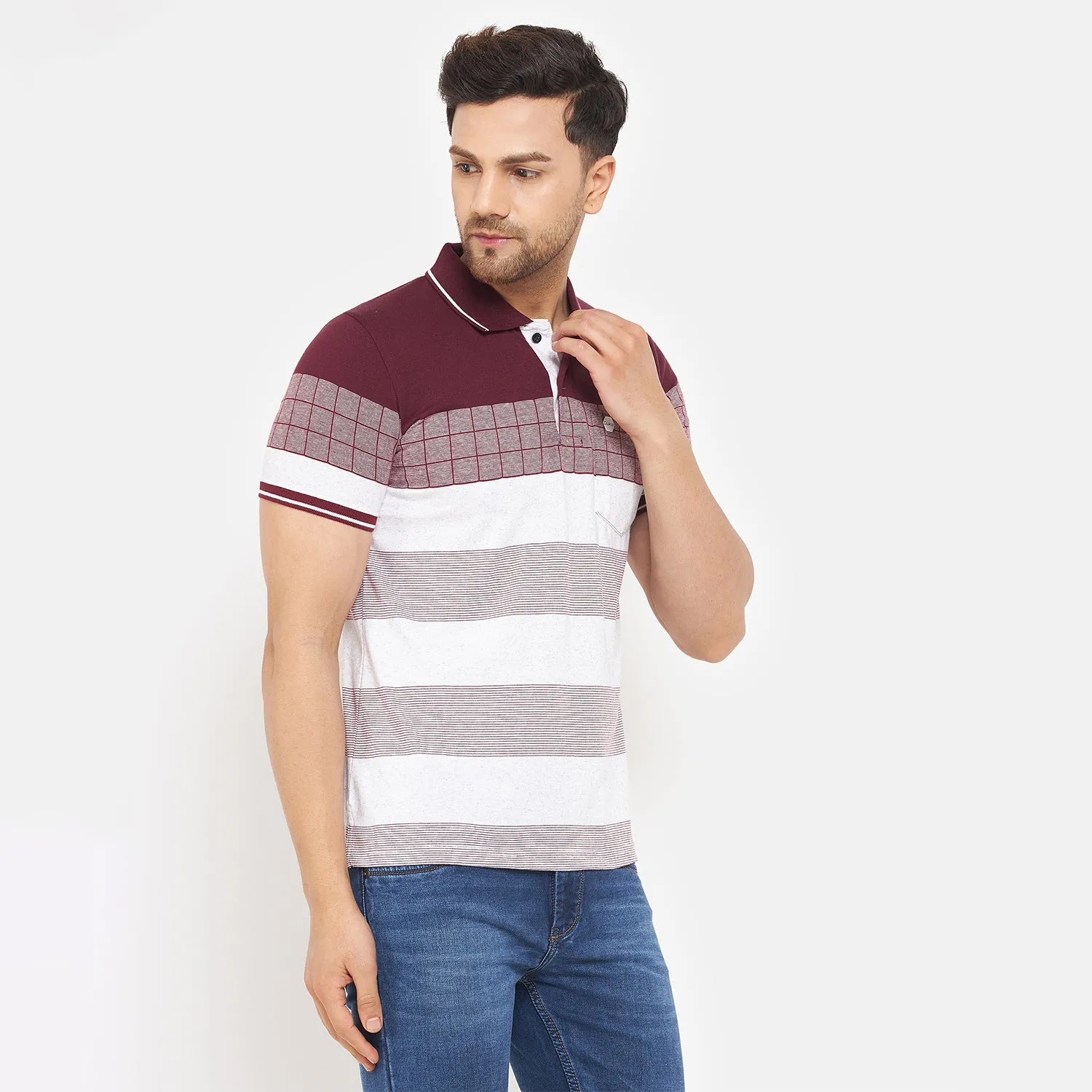 Duke Stardust Men Half Sleeve Cotton T-shirt (LF5716)