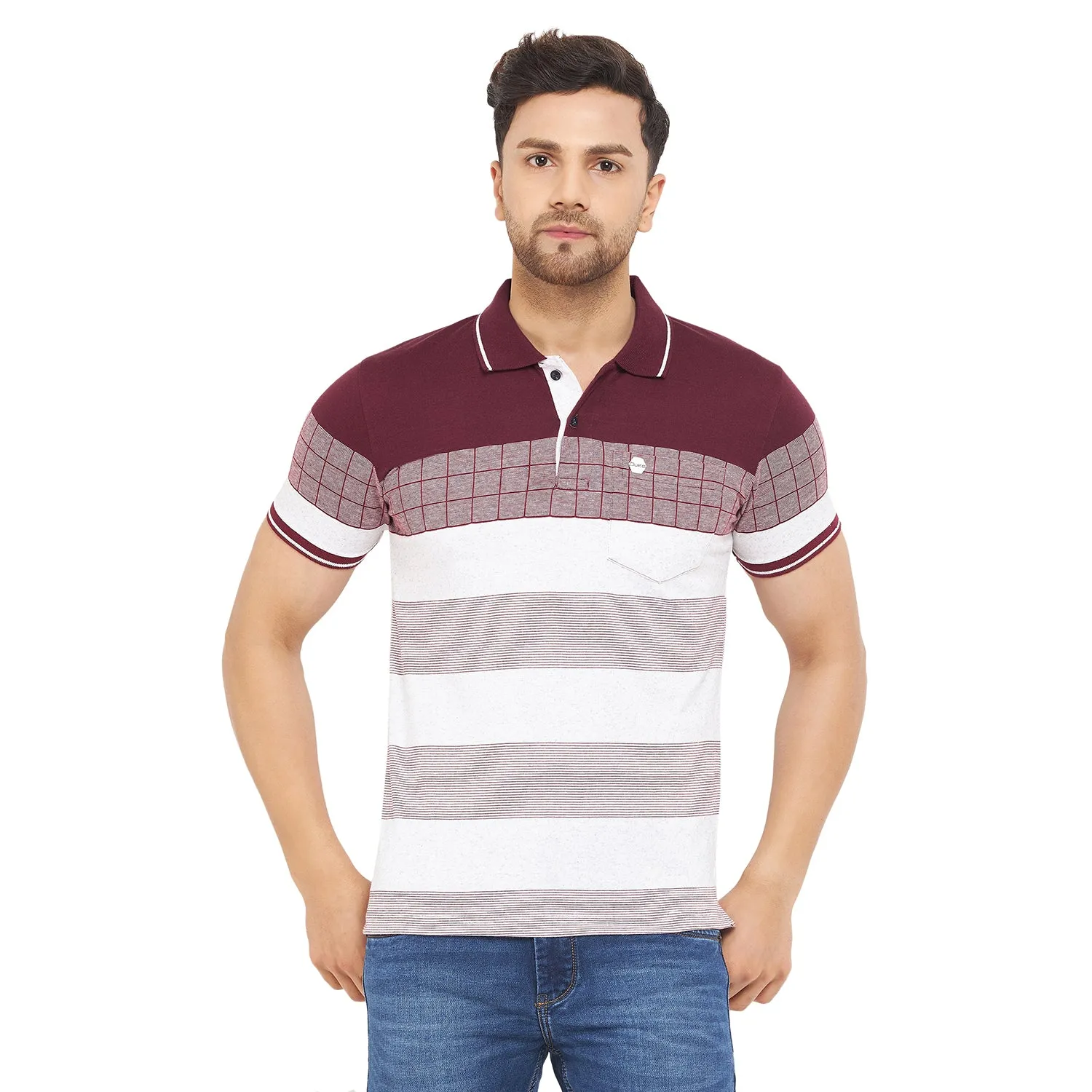 Duke Stardust Men Half Sleeve Cotton T-shirt (LF5716)