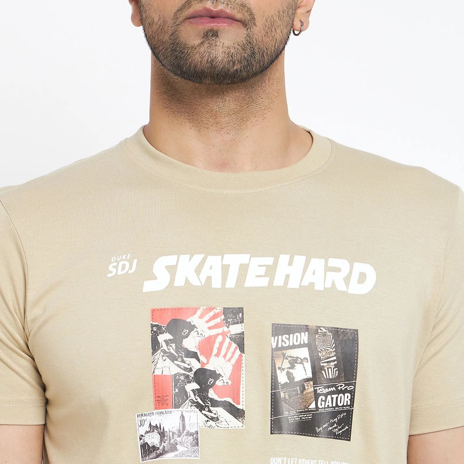 Duke Stardust Men Half Sleeve Cotton T-Shirt (LF7056)