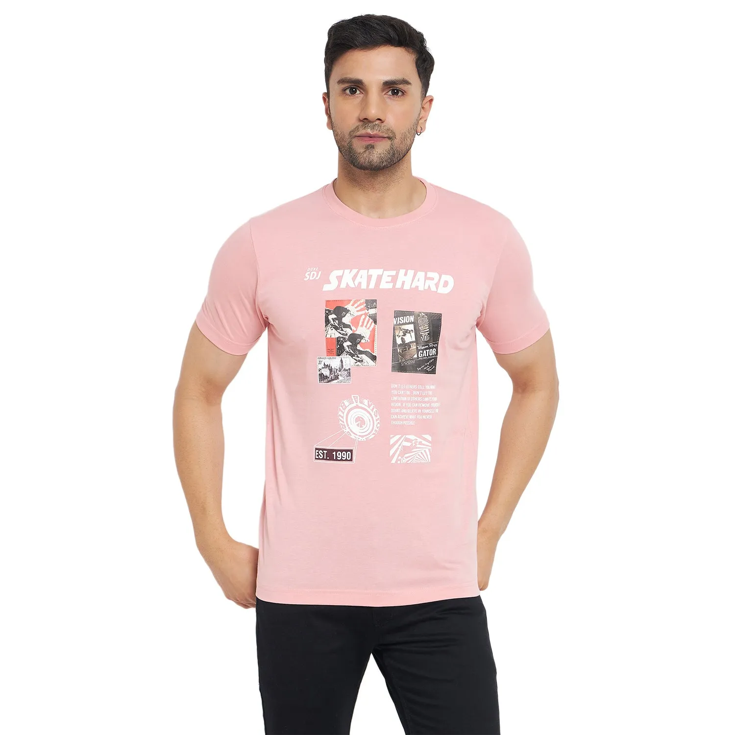 Duke Stardust Men Half Sleeve Cotton T-Shirt (LF7056)