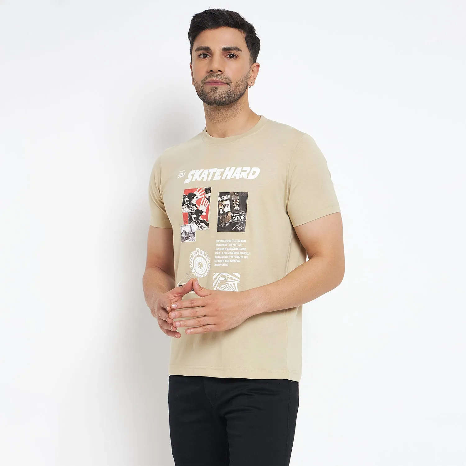 Duke Stardust Men Half Sleeve Cotton T-Shirt (LF7056)