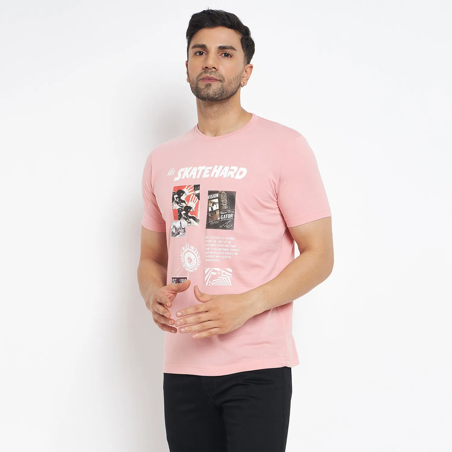 Duke Stardust Men Half Sleeve Cotton T-Shirt (LF7056)