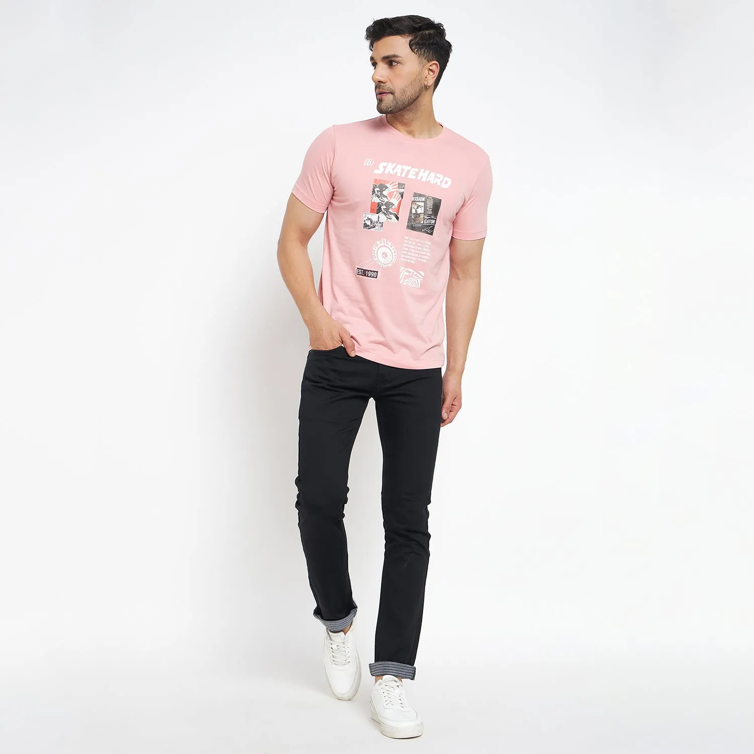 Duke Stardust Men Half Sleeve Cotton T-Shirt (LF7056)