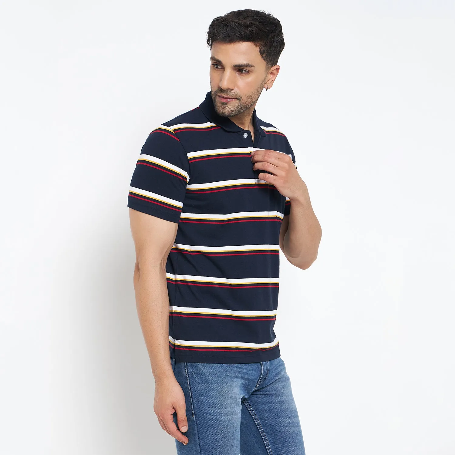 Duke Stardust Men Half Sleeve Cotton T-shirt (MLF1121)