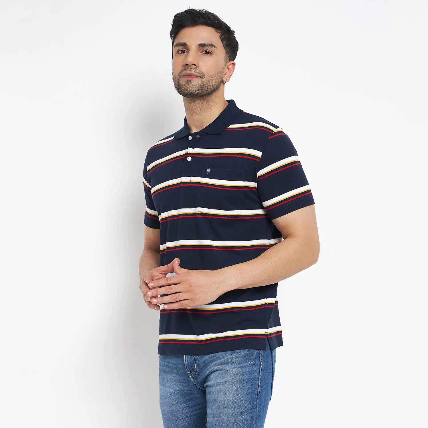 Duke Stardust Men Half Sleeve Cotton T-shirt (MLF1121)
