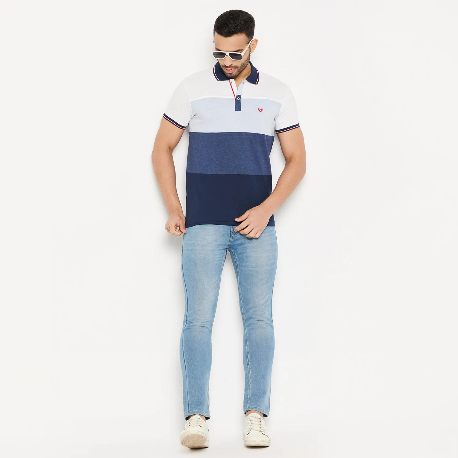 Duke Stardust Men Half Sleeve Polo Neck Cotton T-shirt (4005)
