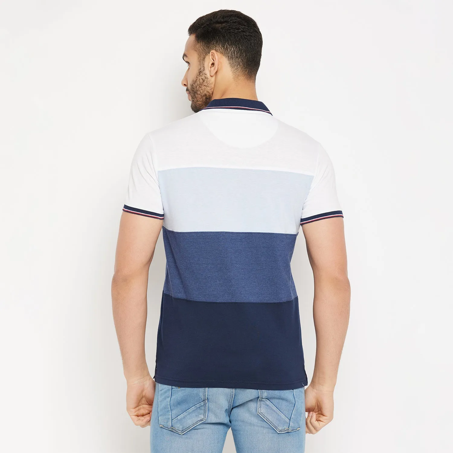 Duke Stardust Men Half Sleeve Polo Neck Cotton T-shirt (4005)