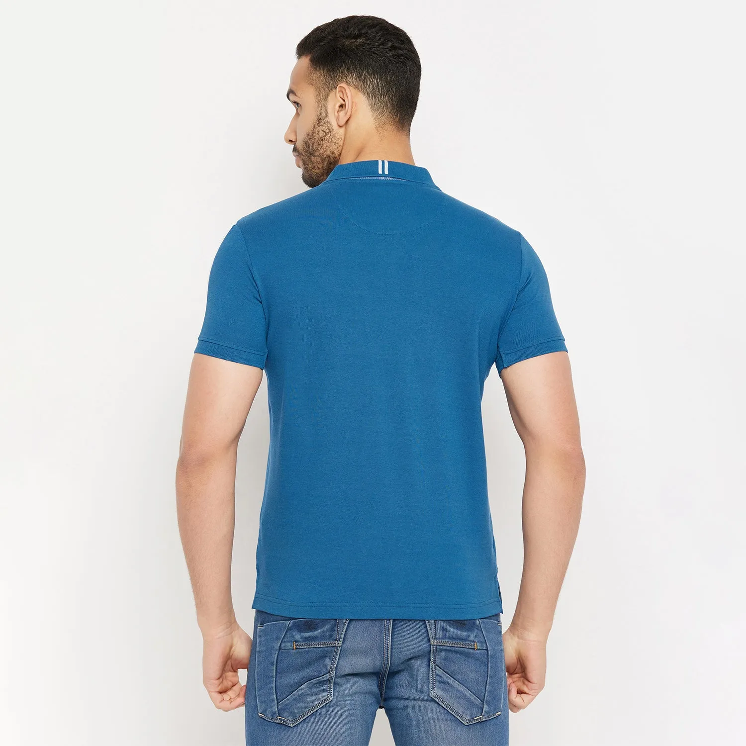 Duke Stardust Men Half Sleeve Polo Neck Cotton T-shirt (4007)