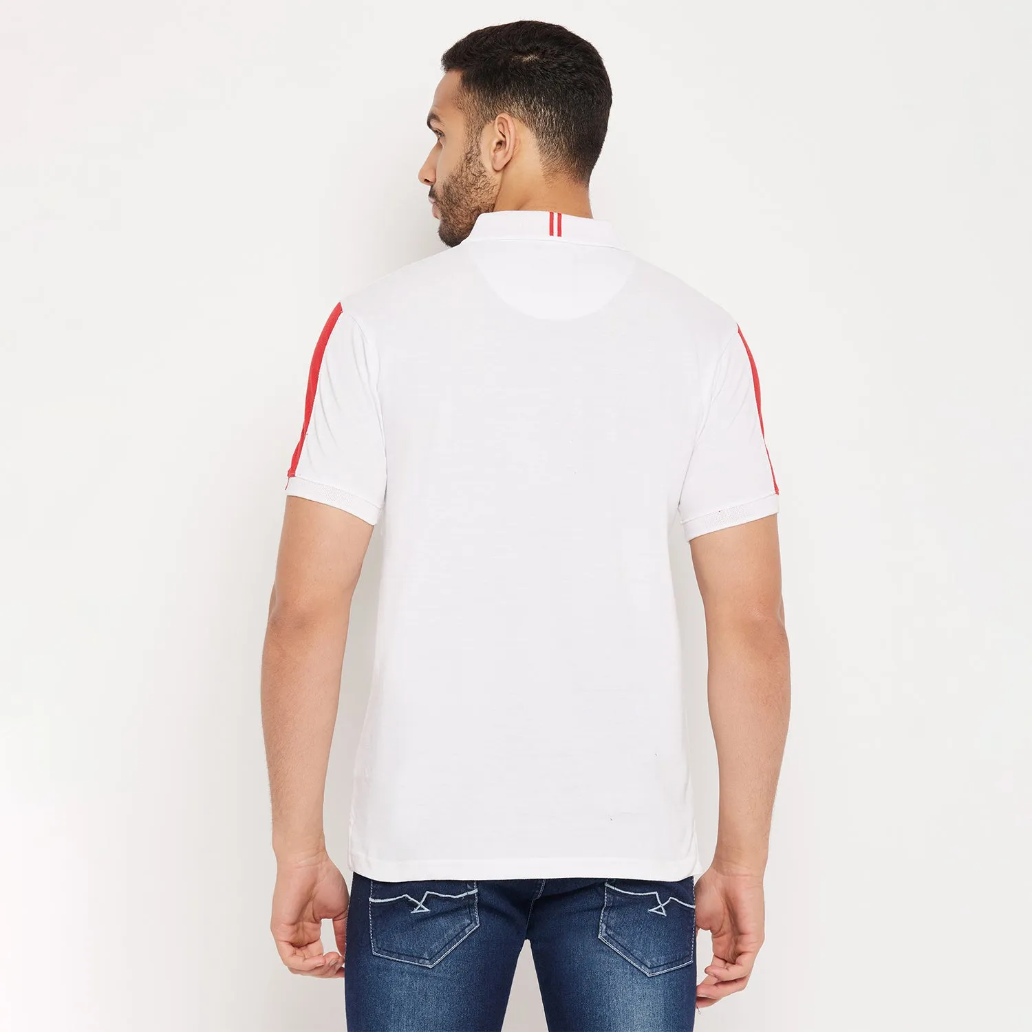 Duke Stardust Men Half Sleeve Polo Neck Cotton T-shirt (4007)