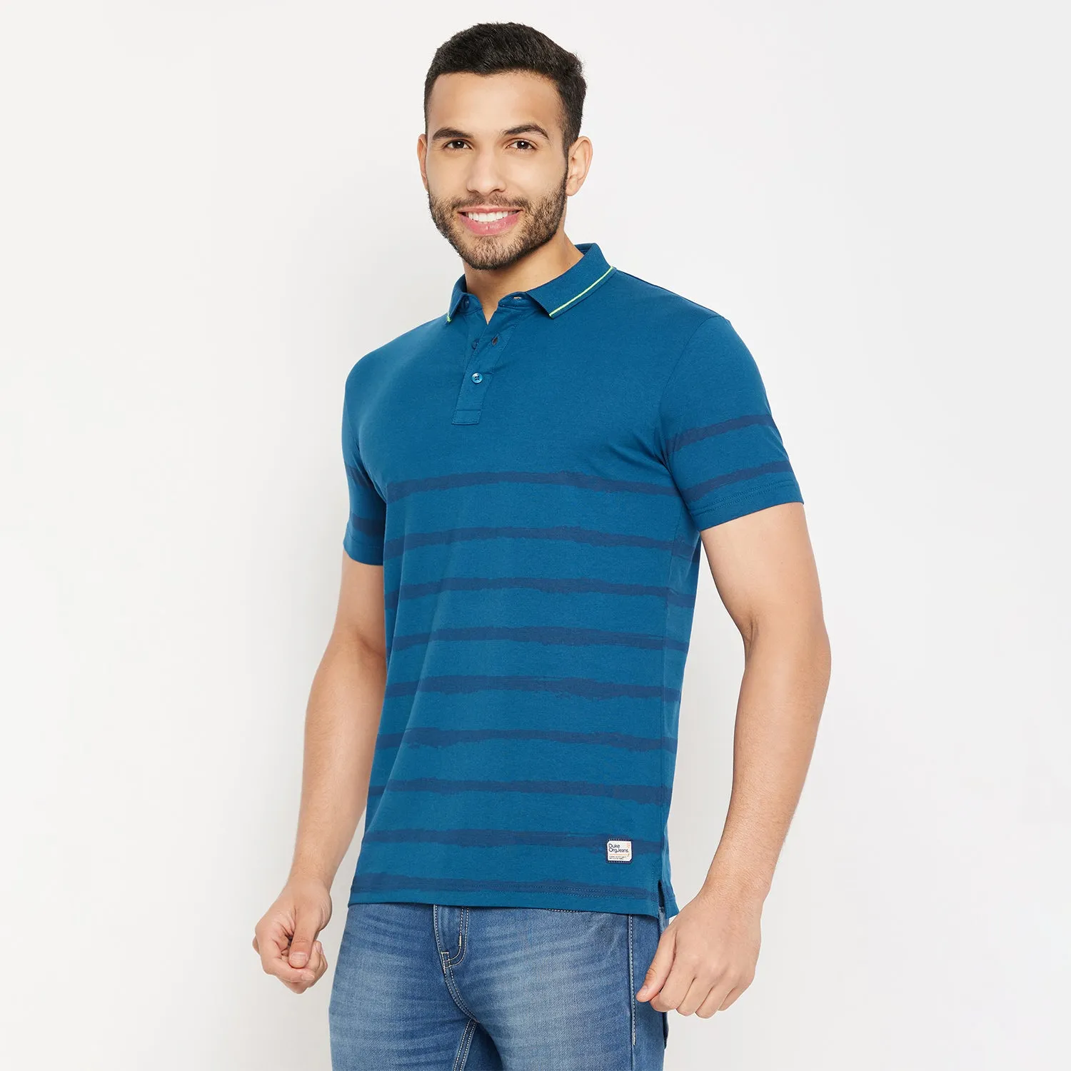 Duke Stardust Men Half Sleeve Polo Neck Cotton T-shirt (4389)
