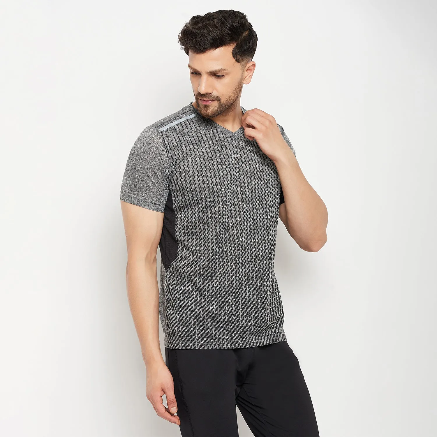 Duke Stardust Men Half Sleeve V Neck Cotton T-shirt (GD1209)