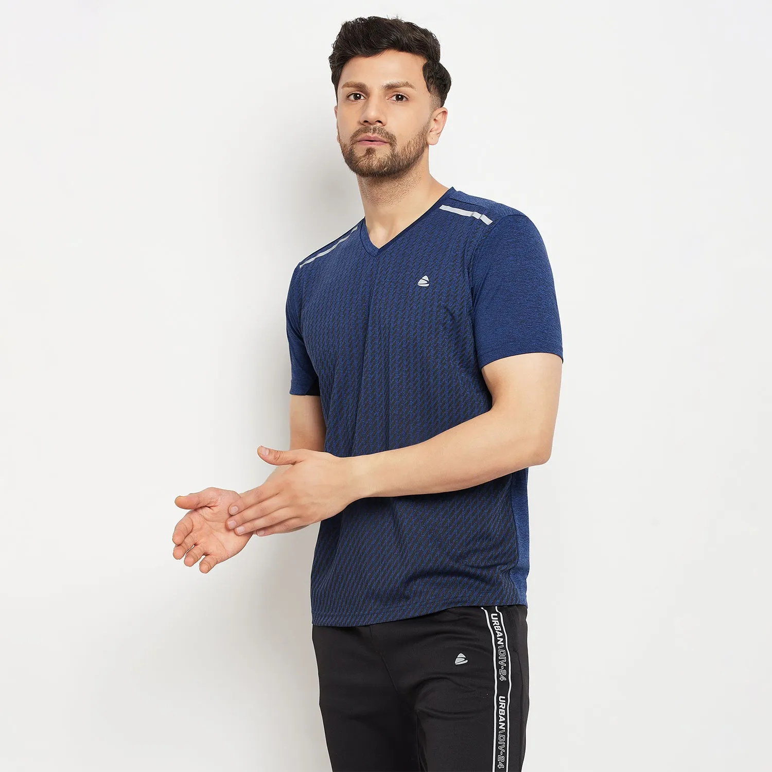 Duke Stardust Men Half Sleeve V Neck Cotton T-shirt (GD1209)